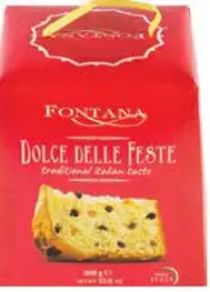 Fontána Dolce koláč s hrozienkami