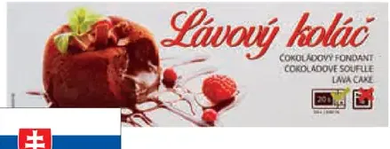 Lávový koláč mrazený