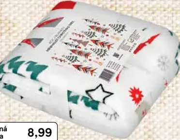 Mikroflanelová deka** motiv vianočný stromček