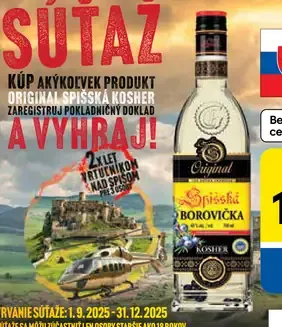 Originál Spišská Borovička Kosher