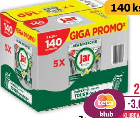 Jar tablety na umývanie riadu