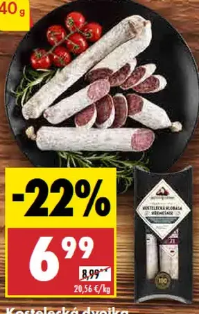 Kostelecká dvojka Kremesník + Kostelecká klobása