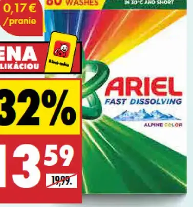 Ariel prášok na pranie Color