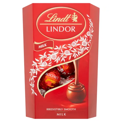 Lindt Lindor Mliečna čokoláda s jemnou tekutou náplňou