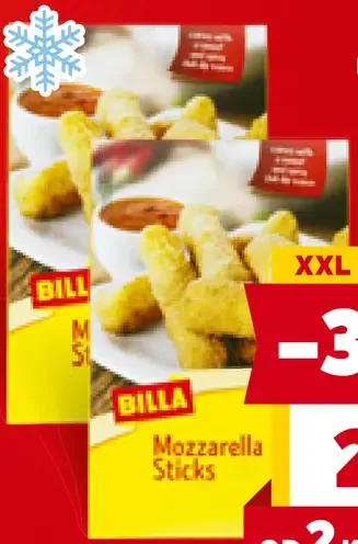 BILLA mozzarellové tyčinky