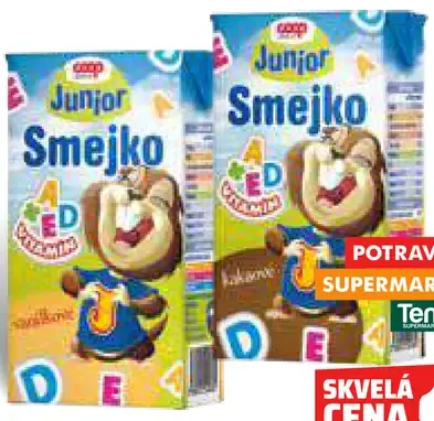 Madeta Junior Smejko ochutené mlieko