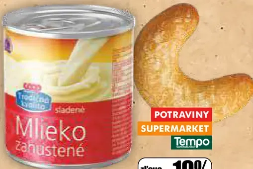 Mlieko sladené zahustené