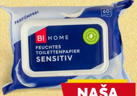 Bi Home toaletný vlhčený papier