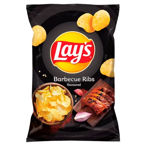 Lay's Vyprážané zemiakové lupienky s príchuťou BBQ rebierok