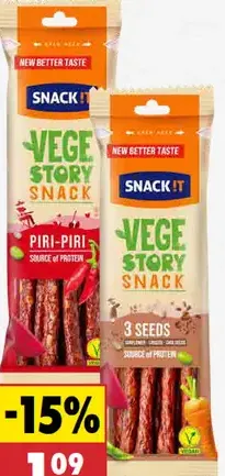 Snack it Kabanosy rastlinné rôzne druhy