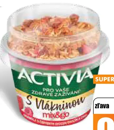 Activia jogurt so vlákninou