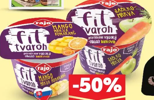 Rajo Fit tvaroh rôzne druhy