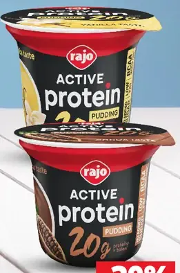 Rajo Active Protein puding delaktózovaný rôzne druhy