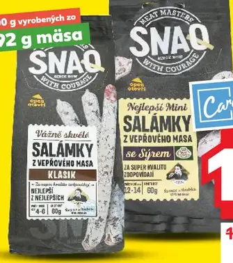 SnaQ salámky z vepřového masa