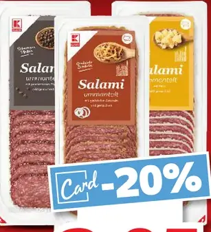 K-Classic saláma rôzne druhy