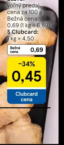 Zázvor voľný predaj