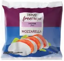 TESCO Free From Mozzarella bez laktózy