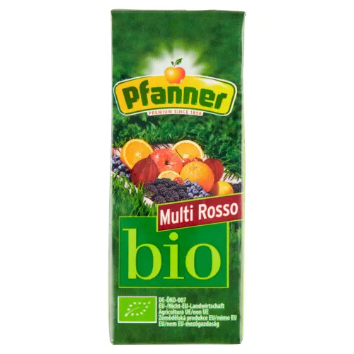 Pfanner Multi Rosso bio viacdruhový ovocno-zeleninový nápoj