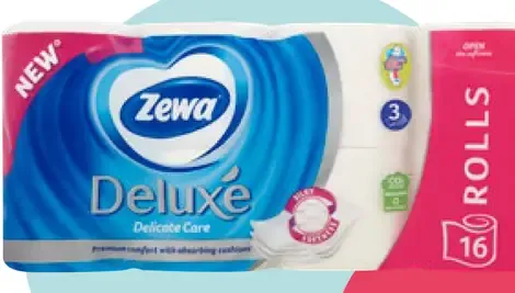 Zewa Deluxe toaletný papier 3-vrstvový vybrané druhy