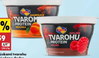 Tami dezert s kúskami tvarohu proteínový marhuľa