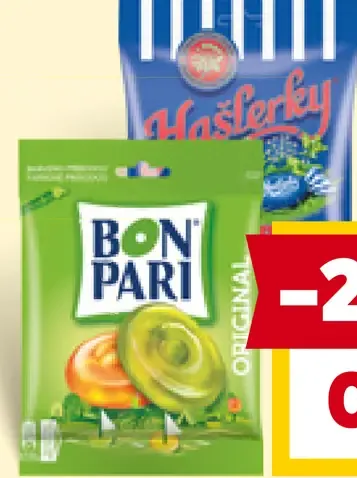 Bon Pari, Hašlerky cukríky rôzne druhy