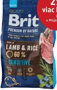 Brit Premium by Nature granuly pre psov lamb & rice sensitive