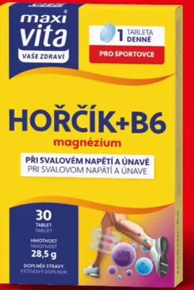 Maxi Vita horčík + vitamín B6