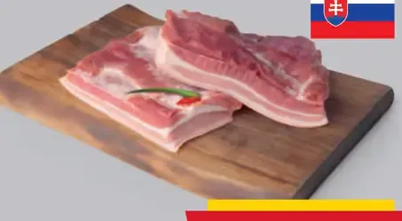 Bravčový bok bez kosti s kožou Kukkonia vákuovo balený