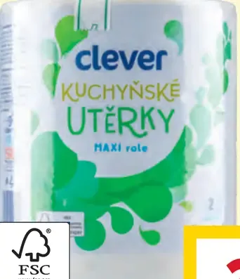 Clever kuchynské utierky maxi role 2-vrstvové