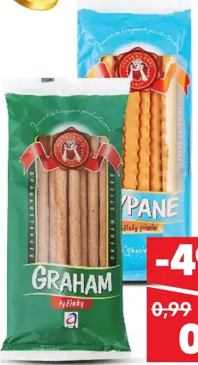 Graham tyčinky rôzne druhy