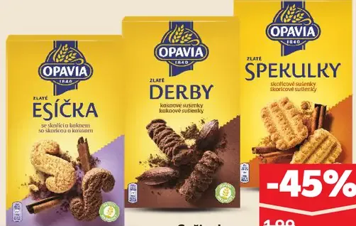 Opavia Zlaté Esíčka sušienky