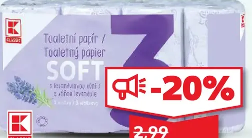 K-Classic Toaletný papier 3-vrstvový