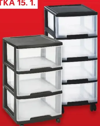 Curver skrinka na kolieskach so zásuvkami