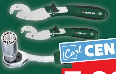 Parkside račňa s univerzálnym nástrčným kľúčom alebo univerzálne napínacie kľúče