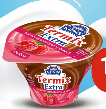 Kunín Termix Extra tvarohovo-smotanový dezert malina