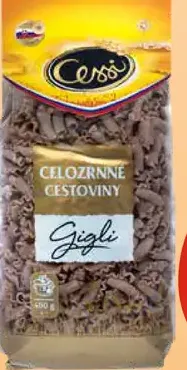 Cessi celozrnné a grahamové cestoviny špirály