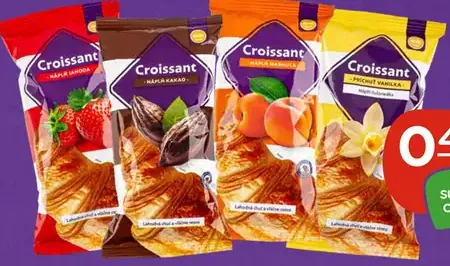 Terka croissant pečený rôzne druhy
