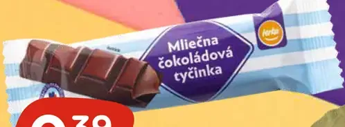 Terka mliečna čokoládová tyčinka