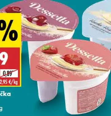 Dessella mliečna krupička rôzne druhy