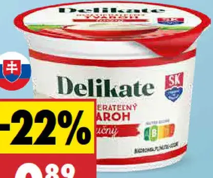 Delikate tvaroh tučný rozotierateľný