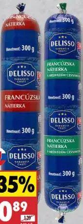 Delisso Francúzska paštéta rôzne druhy