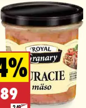 Royal Granary Hydinové mäso v skle kuracie alebo morčacie 80 %