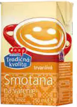 CBA Tradičná kvalita smotana trvanlivá na varenie 10 %