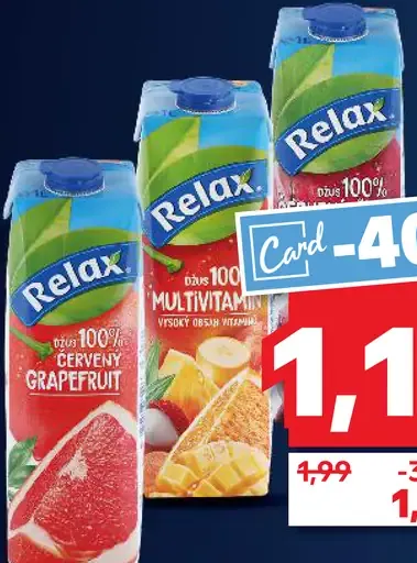 Relax 100 % džús rôzne druhy