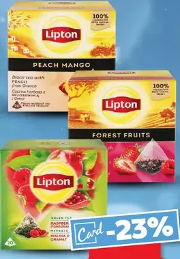 Lipton čaj rôzne druhy