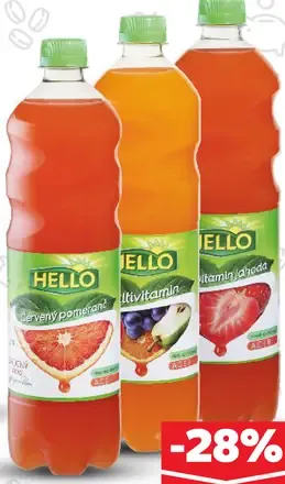 Hello ovocný nápoj rôzne druhy