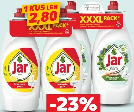 Jar prostriedok na riad rôzne druhy