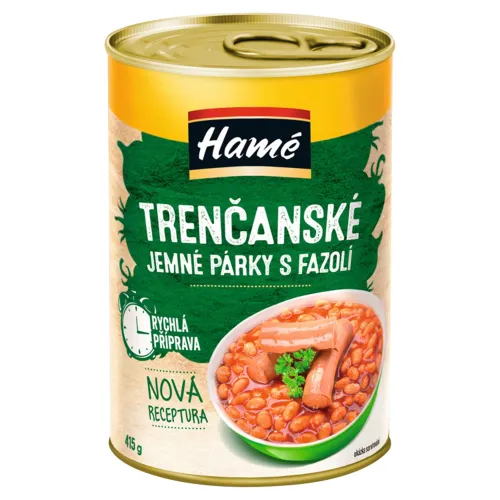 Hamé Trenčianske jemné párky s fazuľou
