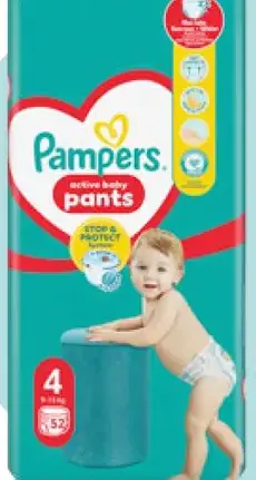 Pampers Active Baby plienkové nohavičky veľkosť 4