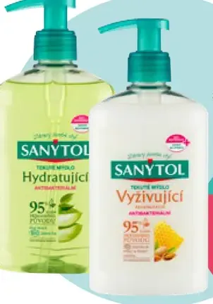 Sanytol tekuté mydlo s pumpou vybrané druhy
